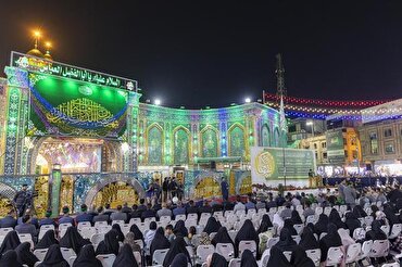 جشن میلاد امام حسن مجتبی(ع) آستانہ عباسی کے تعاون سے+ تصاویر