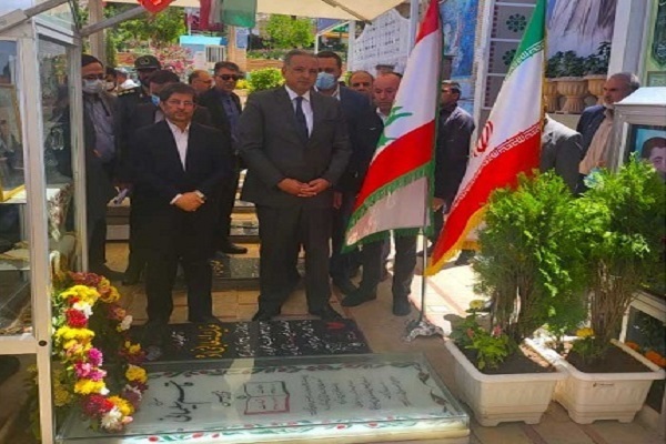 Lebanon’s Culture Minister Mohammad Wissam al-Mortada paid a visit to the tomb of Martyr Qassem Soleimani