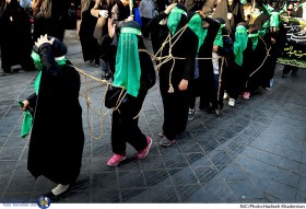 حرکت کاروان سه ساله‌های حسینی در شهر ری