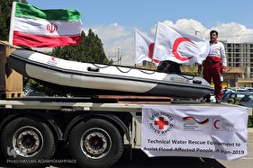 تحویل کمک‌های بشردوستانه آلمان برای سیل‌زدگان ایران