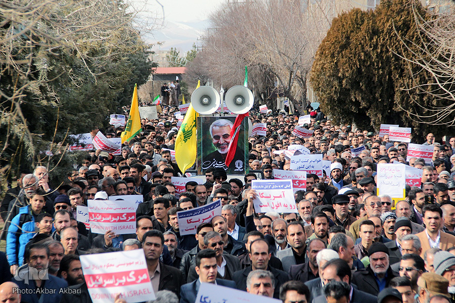 راهپیمایی محکومیت ترور شهید سردار «قاسم سلیمانی» در شهرکرد