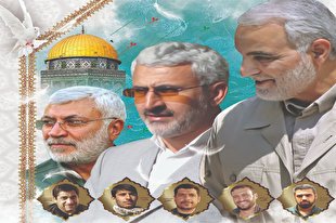 پاسداشت شهادت فرماندهان جبهه مقاومت در فرهنگ‌سرای بهمن