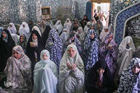 نماز عیدسعید فطر در امامزاده حسن(ع)