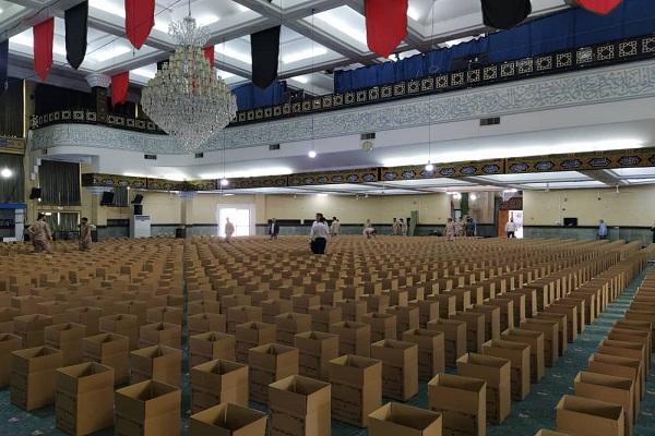 توزیع 2500 بسته معیشتی به همت ناحیه بسیج شهید مطهری