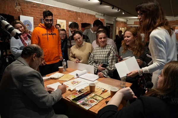 کارگاه نگارگری و مینیاتور ایرانی اسلامی در روسيه + عكس