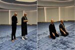 نمازخواندن بوکسور آمریکایی با همبازی مسلمان خود در مسجد + فیلم