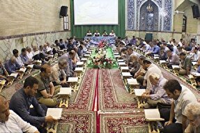 برپایی مراسم جزءخوانی قرآن‌ در حسینیه شهدای کرمانشاه