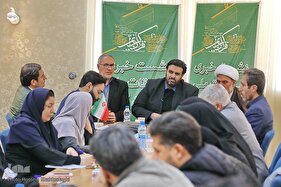 نشست خبری در حاشیه محل برگزاری مسابقات سراسری قرآن کریم