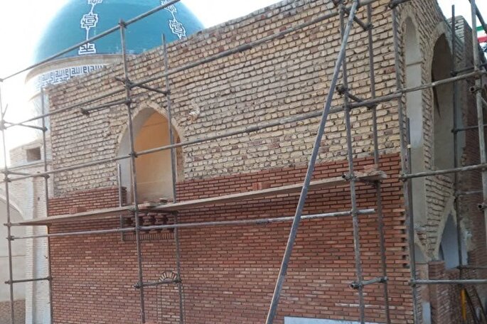 عملیات مرمت بقعه امامزاده سلیمان (ع) نراق آغاز شد