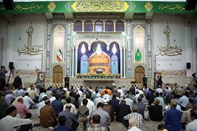 عکس | جشن شام میلاد امام رضا(ع) در حرم بانوی کرامت