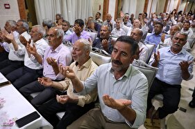 مراسم دعای کمیل زائران ایرانی در مدینه منوره