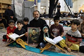 عکس | کرسی تلاوت فاطمی به یاد شهدای خدمت در حرم بانوی کرامت