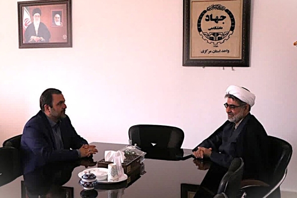 نشست مشترک رئیس جهاددانشگاهی استان مرکزی و مسئول نهاد نمایندگی مقام معظم رهبری در دانشگاه‌های استان