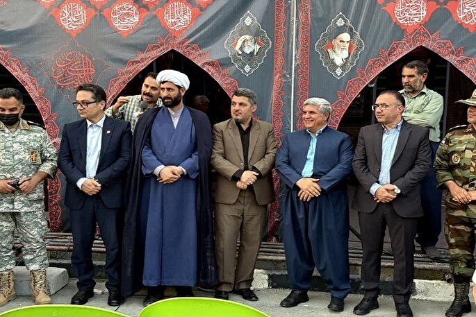 مراسم استقبال از زائران اربعین در مریوان برگزار شد