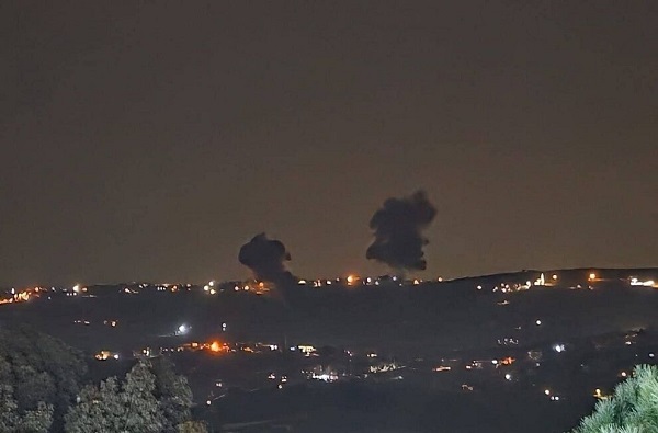 حملات رژیم صهیونیستی به مواضعی در جنوب لبنان + فیلم