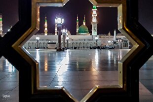 دل‌های بی‌قرار در سایه گنبد خضرای نبوی + عکس و فیلم