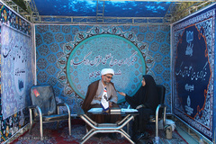 میهمانان ایکنا در چهل‌و‌یکمین دوره مسابقات قرآن استان مرکزی/حجت الاسلام حسینخانی رئیس اداره قرآنی اداره کل اوقاف