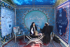 میهمانان ایکنا در چهل‌و‌یکمین دوره مسابقات قرآن استان مرکزی/خانم حیدری شرکت کننده تبعه افغان