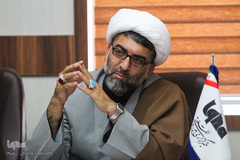 حجت‌الاسلام حسینخانی رئیس اداره قرآنی اداره کل اوقاف استان مرکزی/عکاس:زهرا بهرامی