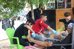 راهپیمایی اربعین حسینی(ع) در جاده نجف-کربلا/عکاس:طاها نظیری