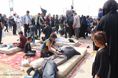 راهپیمایی اربعین حسینی(ع) در جاده نجف-کربلا/عکاس:طاها نظیری