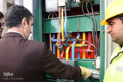 حضور استاندار مرکزی در شرکت توزیع نیروی برق استان و افتتاح 13 پروژه