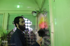 غبارروبی مقبره اویس زمان، آیت‌الله العظمی آقانورالدین عراقی در اراک