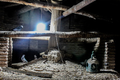 نمایی از داخل گنبد مرقد آقانورالدین عراقی در اراک