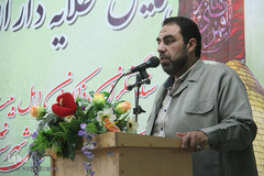 حاج مرتضی نظم آبادی مداح اهل بیت(ع) در همایش طلایه‌داران محرم در اراک