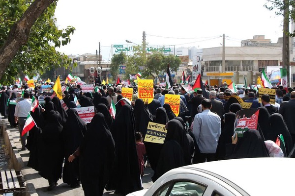 راهیپمایی همبستگی با مبارزان فلسطین در اراک