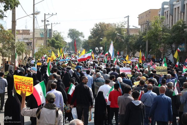 راهیپمایی همبستگی با مبارزان فلسطین در اراک