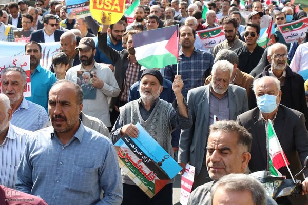 راهیپمایی همبستگی با مبارزان فلسطین در اراک