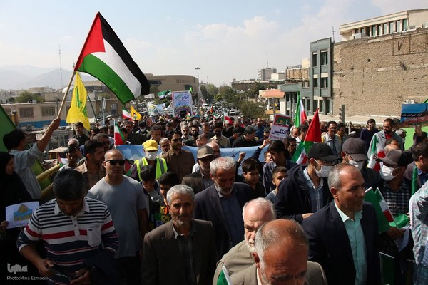 راهیپمایی همبستگی با مبارزان فلسطین در اراک