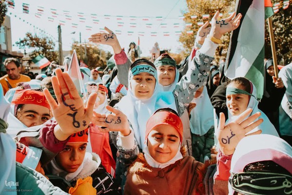 تجمع اراکی‌ها در حمایت از مردم غزه‎