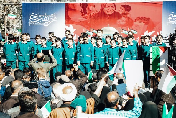 تجمع اراکی‌ها در حمایت از مردم غزه‎