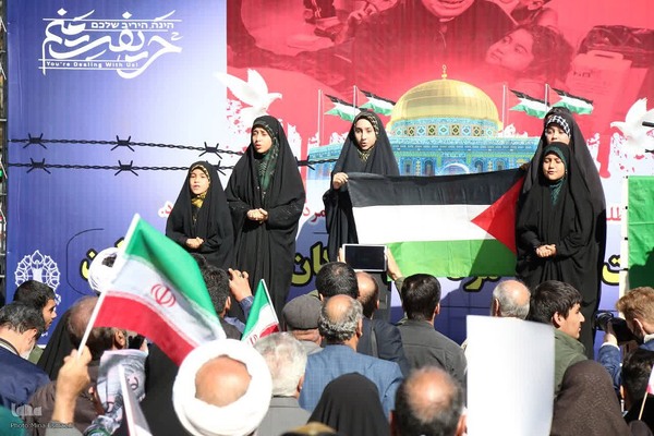 تجمع اراکی‌ها در حمایت از مردم غزه‎