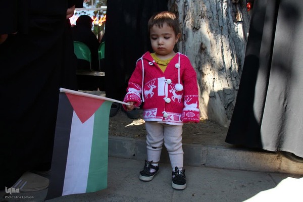 تجمع اراکی‌ها در حمایت از مردم غزه‎