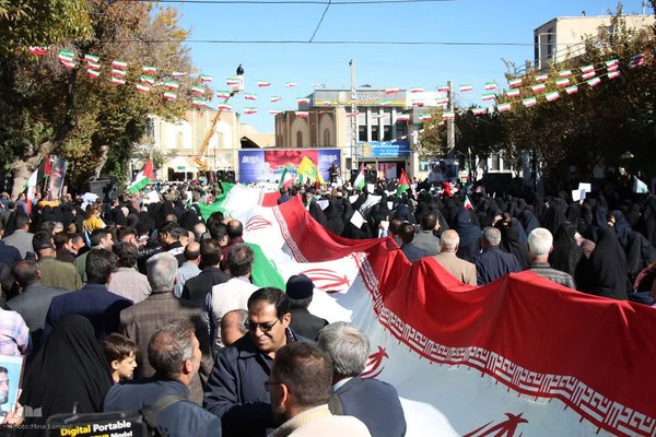 تجمع اراکی‌ها در حمایت از مردم غزه‎