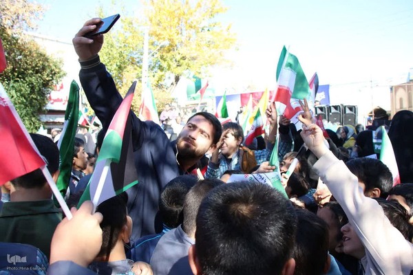 تجمع اراکی‌ها در حمایت از مردم غزه‎