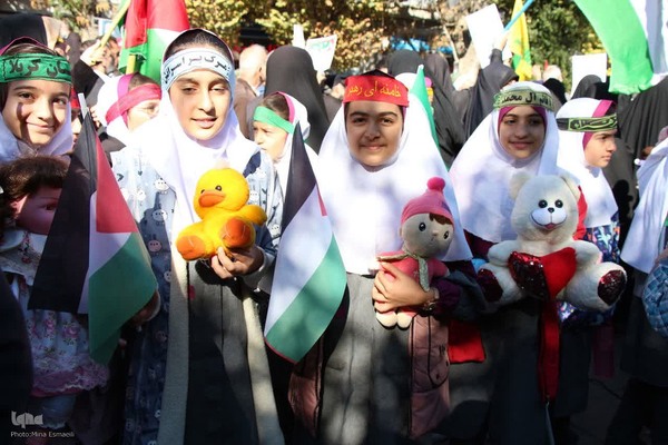 تجمع اراکی‌ها در حمایت از مردم غزه‎