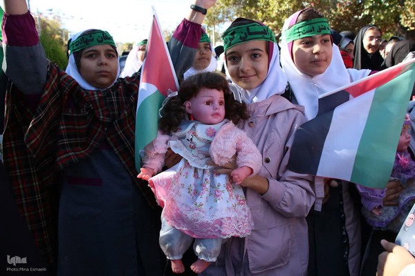 تجمع اراکی‌ها در حمایت از مردم غزه‎