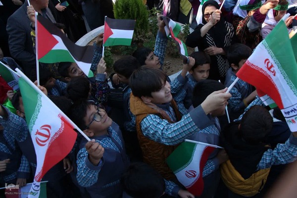 تجمع اراکی‌ها در حمایت از مردم غزه‎