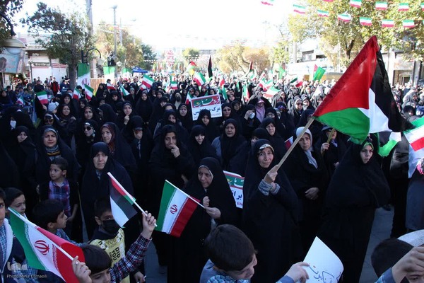 تجمع اراکی‌ها در حمایت از مردم غزه‎