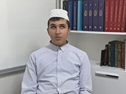Görme engelli genç hafızlık sınavına hazırlanıyor